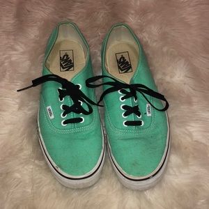 Men Teal Vans sneakers